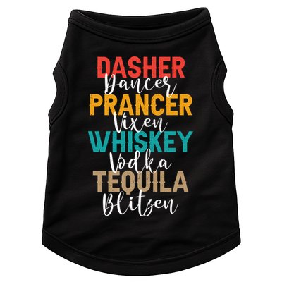 Dasher Dancer Prancer Vixen Whiskey Vodka Tequila Blitzen Doggie Tank