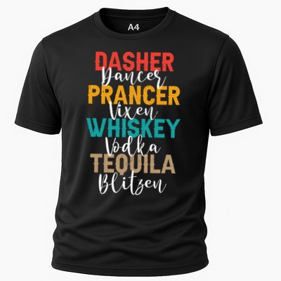 Dasher Dancer Prancer Vixen Whiskey Vodka Tequila Blitzen Performance Shirt