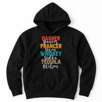 Dasher Dancer Prancer Vixen Whiskey Vodka Tequila Blitzen Hoodie
