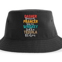 Dasher Dancer Prancer Vixen Whiskey Vodka Tequila Blitzen Sustainable Bucket Hat