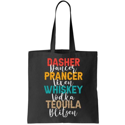 Dasher Dancer Prancer Vixen Whiskey Vodka Tequila Blitzen Bag