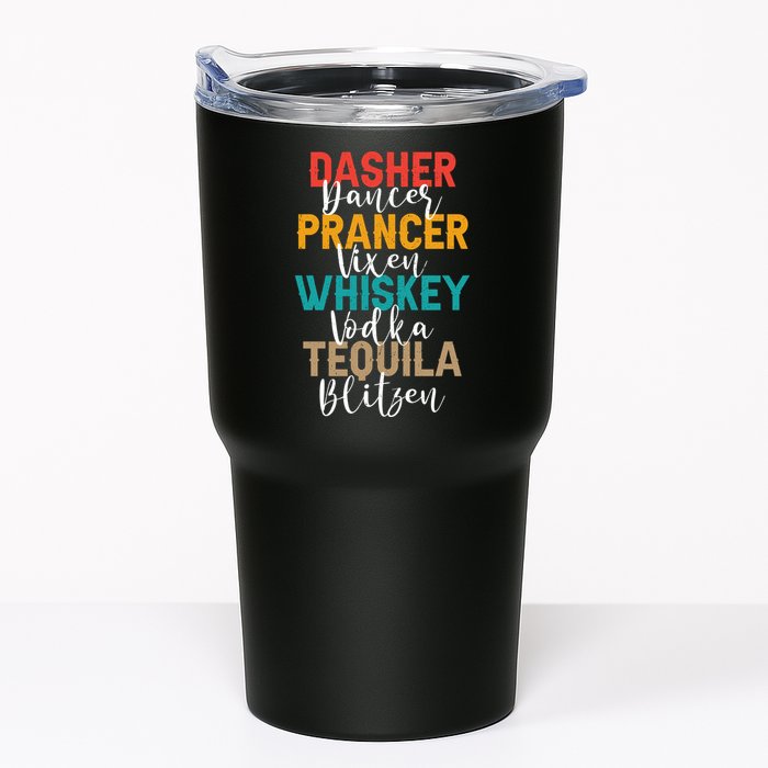 Dasher Dancer Prancer Vixen Whiskey Vodka Tequila Blitzen Tumbler