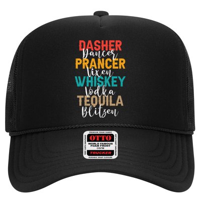 Dasher Dancer Prancer Vixen Whiskey Vodka Tequila Blitzen Trucker Hat