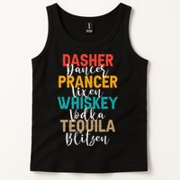 Dasher Dancer Prancer Vixen Whiskey Vodka Tequila Blitzen Tank Top