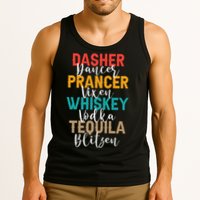 Dasher Dancer Prancer Vixen Whiskey Vodka Tequila Blitzen Tank Top