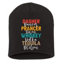 Dasher Dancer Prancer Vixen Whiskey Vodka Tequila Blitzen Short Acrylic Beanie