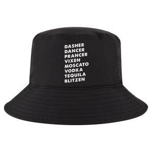 Dasher Dancer Prancer Vixen Moscato Vodka Tequila Gift Cool Comfort Performance Bucket Hat