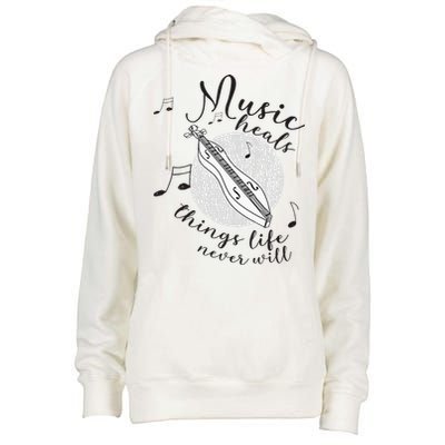 Dulcimerist Dulcimer Player Mountai Nappalachian Dulcimer Womens Funnel Neck Pullover Hood
