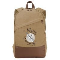 Dulcimerist Dulcimer Player Mountai Nappalachian Dulcimer Cotton Canvas Backpack