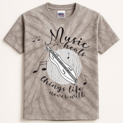 Dulcimerist Dulcimer Player Mountai Nappalachian Dulcimer Kids Tie-Dye T-Shirt