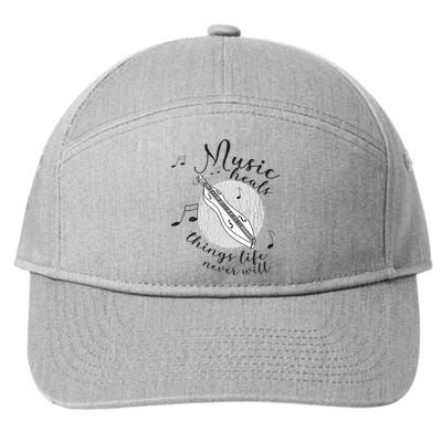 Dulcimerist Dulcimer Player Mountai Nappalachian Dulcimer 7-Panel Snapback Hat