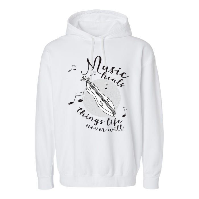 Dulcimerist Dulcimer Player Mountai Nappalachian Dulcimer Garment-Dyed Fleece Hoodie