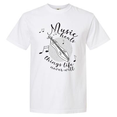 Dulcimerist Dulcimer Player Mountai Nappalachian Dulcimer Garment-Dyed Heavyweight T-Shirt