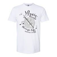 Dulcimerist Dulcimer Player Mountai Nappalachian Dulcimer Softstyle CVC T-Shirt