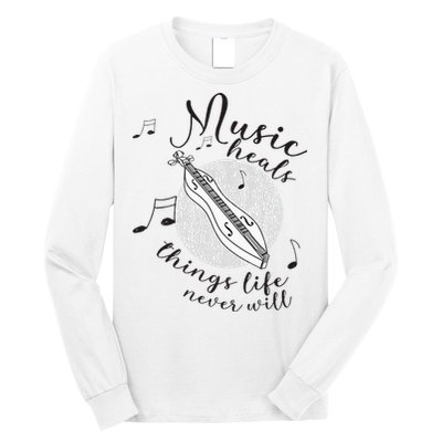 Dulcimerist Dulcimer Player Mountai Nappalachian Dulcimer Long Sleeve Shirt