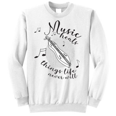 Dulcimerist Dulcimer Player Mountai Nappalachian Dulcimer Sweatshirt