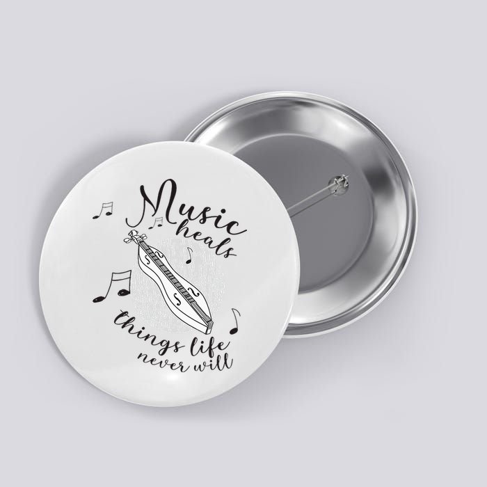 Dulcimerist Dulcimer Player Mountai Nappalachian Dulcimer Button
