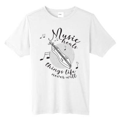 Dulcimerist Dulcimer Player Mountai Nappalachian Dulcimer Tall Fusion ChromaSoft Performance T-Shirt