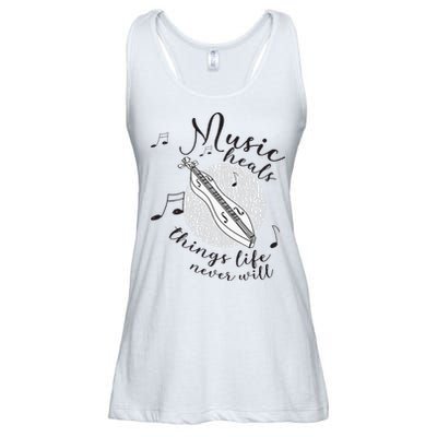 Dulcimerist Dulcimer Player Mountai Nappalachian Dulcimer Ladies Essential Flowy Tank
