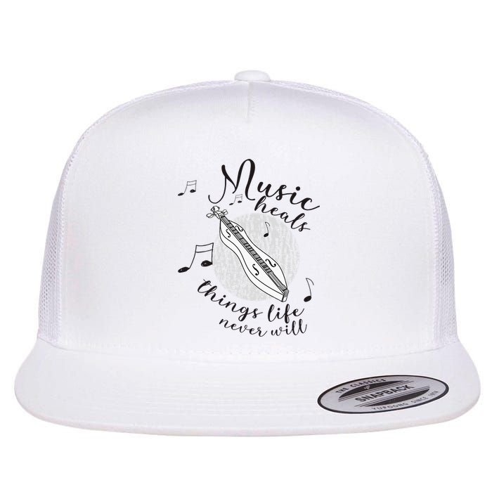 Dulcimerist Dulcimer Player Mountai Nappalachian Dulcimer Flatbill Hat