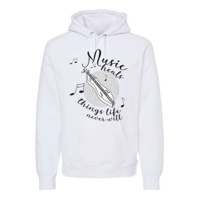 Dulcimerist Dulcimer Player Mountai Nappalachian Dulcimer Premium Hoodie