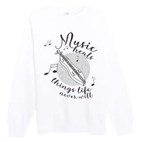 Dulcimerist Dulcimer Player Mountai Nappalachian Dulcimer Premium Crewneck Sweatshirt