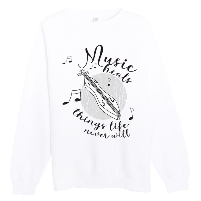 Dulcimerist Dulcimer Player Mountai Nappalachian Dulcimer Premium Crewneck Sweatshirt