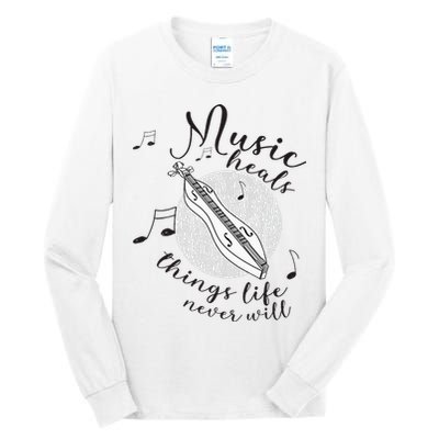 Dulcimerist Dulcimer Player Mountai Nappalachian Dulcimer Tall Long Sleeve T-Shirt