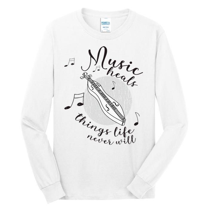 Dulcimerist Dulcimer Player Mountai Nappalachian Dulcimer Tall Long Sleeve T-Shirt