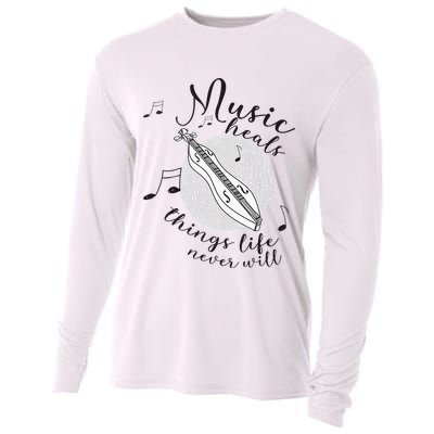 Dulcimerist Dulcimer Player Mountai Nappalachian Dulcimer Cooling Performance Long Sleeve Crew