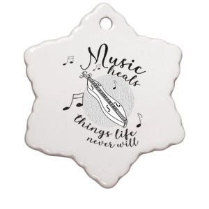 Dulcimerist Dulcimer Player Mountai Nappalachian Dulcimer Ceramic Star Ornament