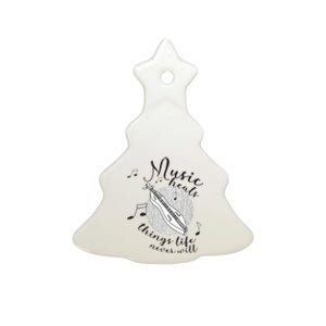 Dulcimerist Dulcimer Player Mountai Nappalachian Dulcimer Ceramic Tree Ornament