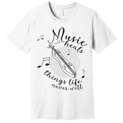 Dulcimerist Dulcimer Player Mountai Nappalachian Dulcimer Premium T-Shirt