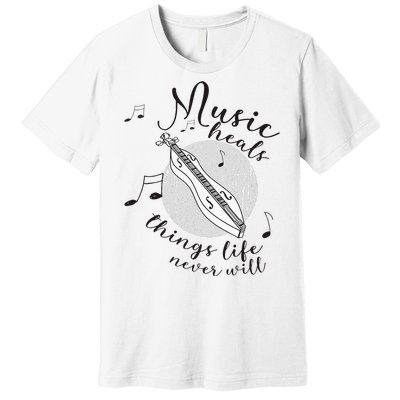 Dulcimerist Dulcimer Player Mountai Nappalachian Dulcimer Premium T-Shirt