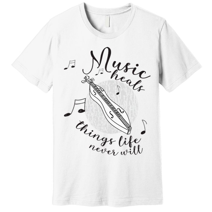 Dulcimerist Dulcimer Player Mountai Nappalachian Dulcimer Premium T-Shirt