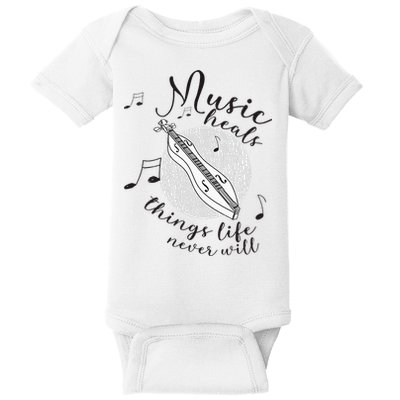 Dulcimerist Dulcimer Player Mountai Nappalachian Dulcimer Baby Bodysuit