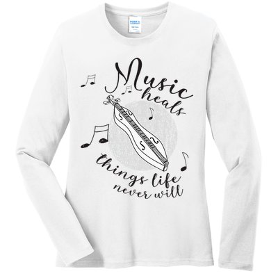 Dulcimerist Dulcimer Player Mountai Nappalachian Dulcimer Ladies Long Sleeve Shirt