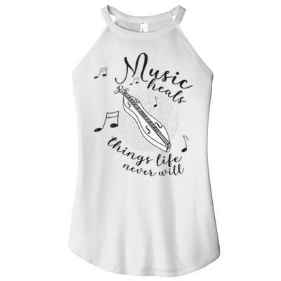 Dulcimerist Dulcimer Player Mountai Nappalachian Dulcimer Women's Perfect Tri Rocker Tank