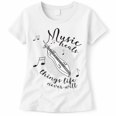 Dulcimerist Dulcimer Player Mountai Nappalachian Dulcimer Womens T-Shirt