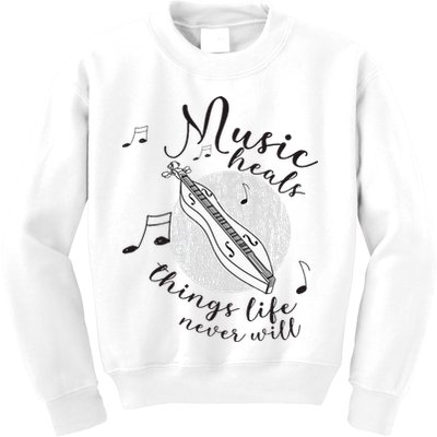 Dulcimerist Dulcimer Player Mountai Nappalachian Dulcimer Kids Sweatshirt
