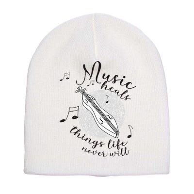 Dulcimerist Dulcimer Player Mountai Nappalachian Dulcimer Short Acrylic Beanie