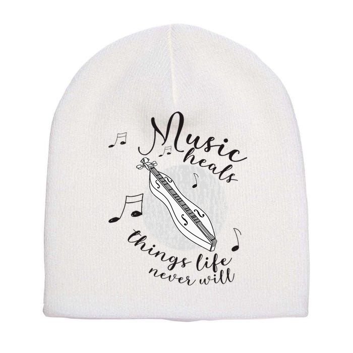 Dulcimerist Dulcimer Player Mountai Nappalachian Dulcimer Short Acrylic Beanie