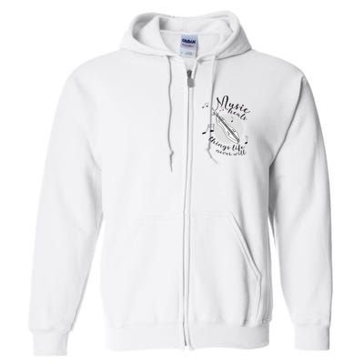 Dulcimerist Dulcimer Player Mountai Nappalachian Dulcimer Full Zip Hoodie
