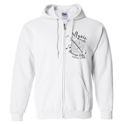 Dulcimerist Dulcimer Player Mountai Nappalachian Dulcimer Full Zip Hoodie