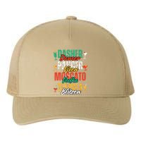 Dasher Dancer Prancer Vixen Funny Christmas Drinking Poem Yupoong Adult 5-Panel Trucker Hat