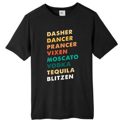 Dasher Dancer Prancer Vixen Moscato Vodka Tequila Gift Tall Fusion ChromaSoft Performance T-Shirt