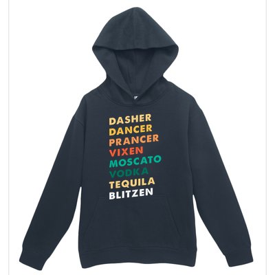 Dasher Dancer Prancer Vixen Moscato Vodka Tequila Gift Urban Pullover Hoodie