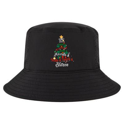 Dasher Dancer Prancer Vixen Moscato Vodka Tequila Blitzen Gift Cool Comfort Performance Bucket Hat