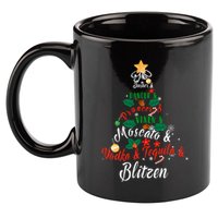 Dasher Dancer Prancer Vixen Moscato Vodka Tequila Blitzen Gift 11oz C Handle Ceramic Mug