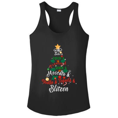 Dasher Dancer Prancer Vixen Moscato Vodka Tequila Blitzen Gift Ladies PosiCharge Competitor Racerback Tank